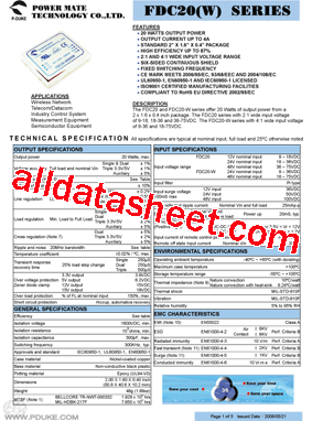 FDC20-12T0515型号图片