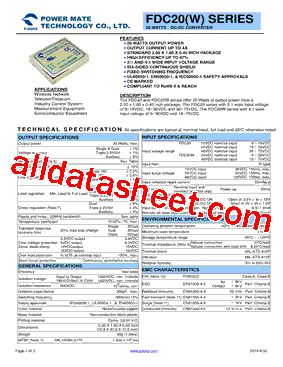 FDC20-48D12型号图片