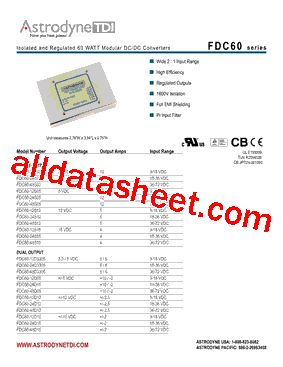 FDC60-48S15型号图片