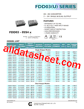 FDD03-12D3U型号图片