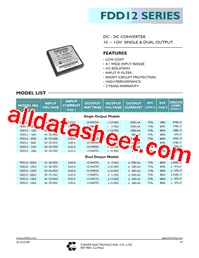 FDD12-12D5型号图片