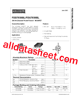 FDD7030型号图片