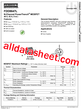 FDD8647L型号图片