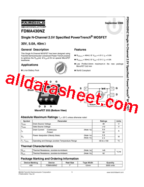 FDMA430NZ_0609型号图片