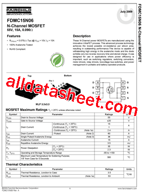 FDMC15N06型号图片