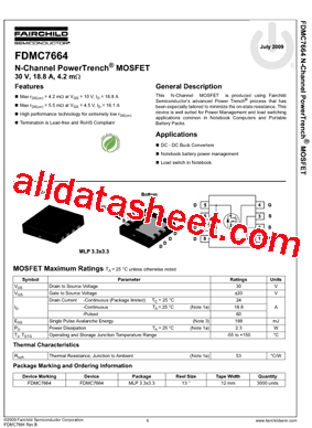 FDMC7664型号图片