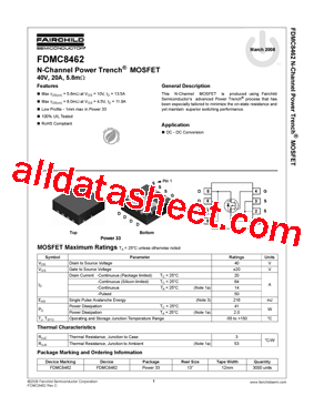 FDMC8462型号图片