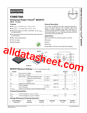 FDMS7580型号图片