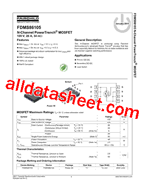 FDMS86105型号图片