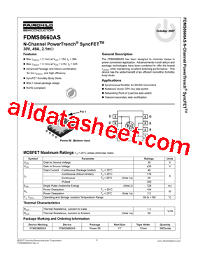 FDMS8660AS型号图片