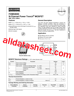 FDMS8690型号图片