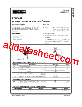FDN304P型号图片