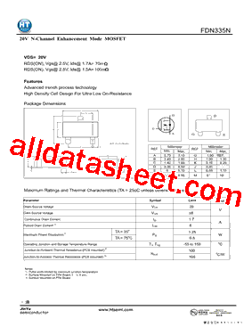 FDN335N型号图片