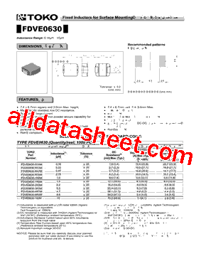 FDVE0630-1R0M型号图片