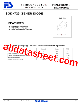 FDZ3.3SOD723型号图片