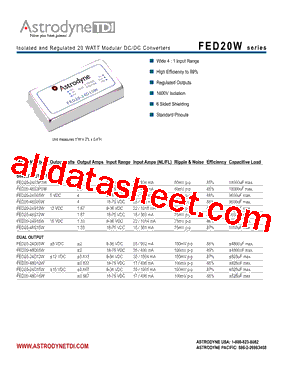 FED20W_16型号图片