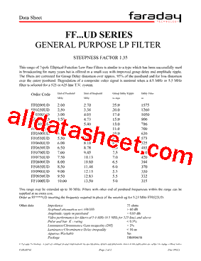 FF0300UD型号图片