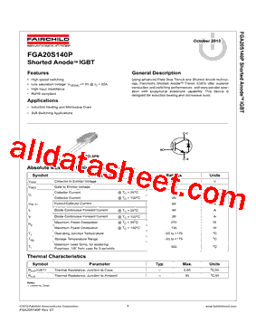 FGA20S140P型号图片