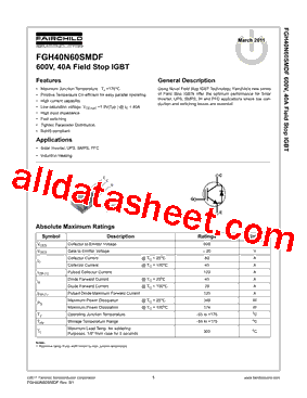 FGH40N60SMDF型号图片