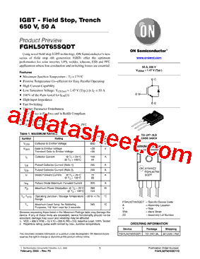 FGHL50T65SQDT型号图片