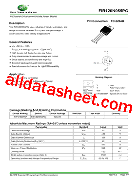 FIR120N055PG型号图片