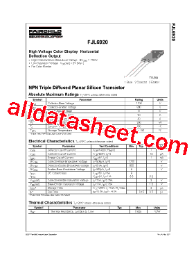 FJL6920YDTU型号图片