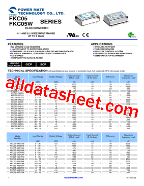 FKC05-24D05W型号图片