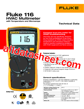 FLUKE-116型号图片