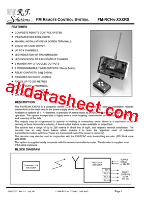 FM-RCH4-433RS型号图片