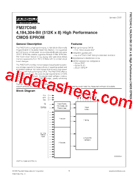 FM27C040QE150型号图片