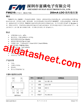 FM6219型号图片