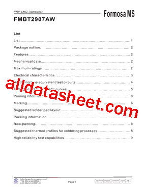 FMBT2907AW型号图片
