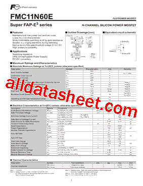 FMC11N60E型号图片