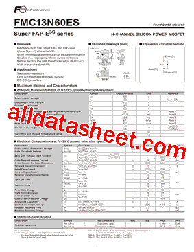 FMC13N60ES型号图片
