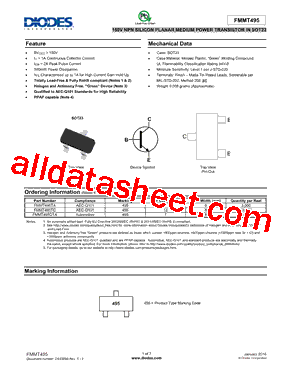 FMMT495_16型号图片