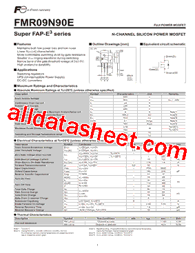 FMR09N90E型号图片