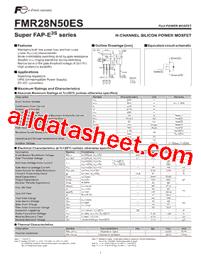 FMR28N50ES型号图片