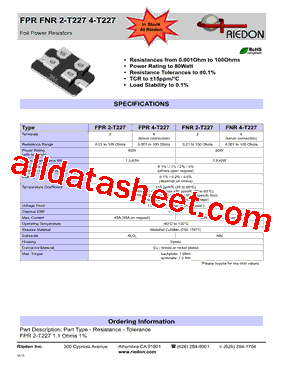 FNR2E-0R025F1型号图片