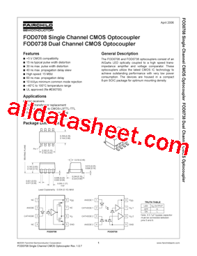 FOD0738型号图片