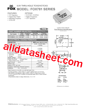 FOX781B型号图片