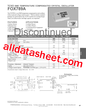 FOX789A型号图片