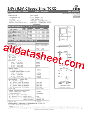 FOX801ALF型号图片