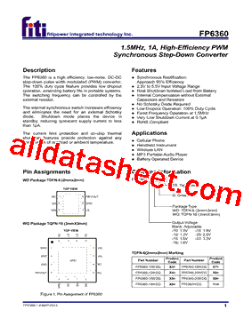 FP6360-18WDG型号图片