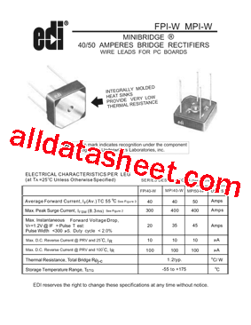 FPI4010W型号图片