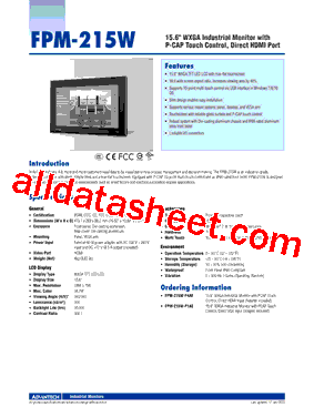 FPM-215W-P1AE型号图片