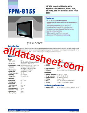 FPM-815S型号图片