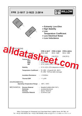 FPR2-2614R022A型号图片