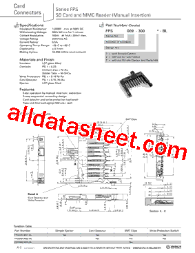 FPS009-3001-BL型号图片