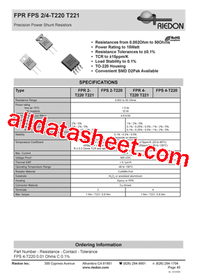 FPS4-T220型号图片