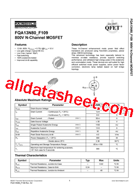 FQA13N80_F109型号图片